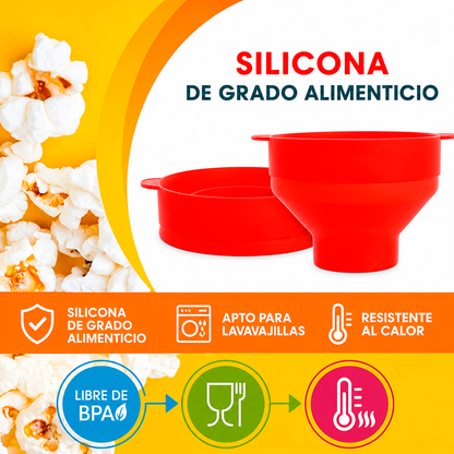 🍿MicroPop - Bowl para Hacer Cabritas en Microondas | Crujientes en 3 Minutos"