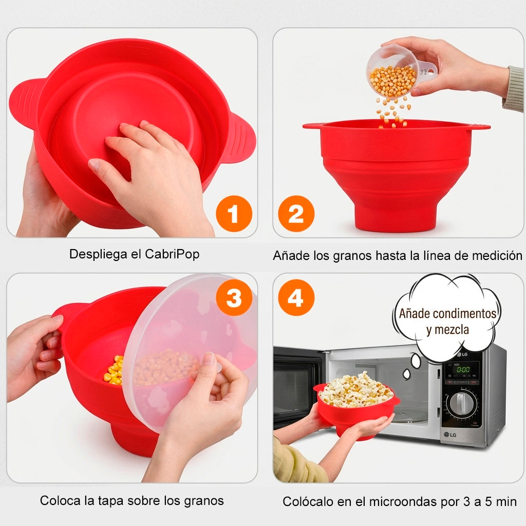🍿MicroPop - Bowl para Hacer Cabritas en Microondas | Crujientes en 3 Minutos"